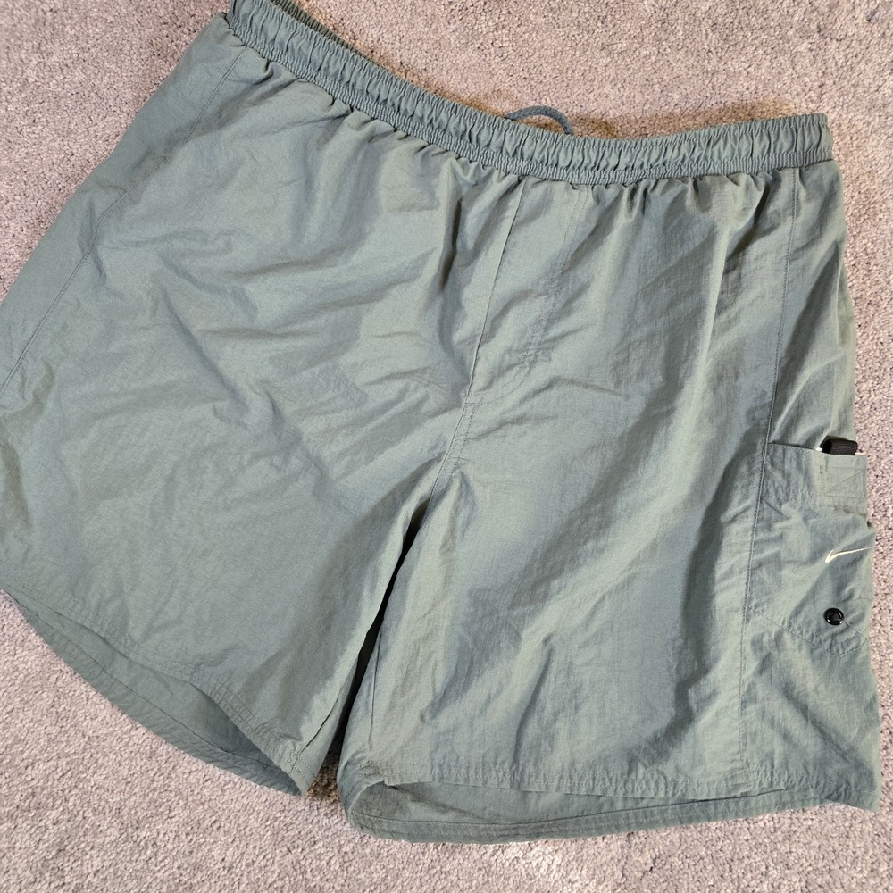 Nike Men's 2XL Blue Green Lined Swim Trunks‎